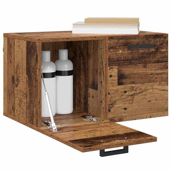 Seinale kinnitatav kapp 60 × 36,5 × 35 cm Tehispuit Vana puit