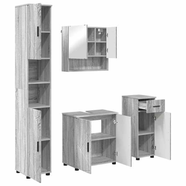 Vannitoa mööbleset 4 tk Hall Sonoma 61 × 35 × 64 cm