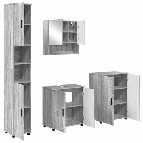 Vannitoa mööbleset 4 tk Hall Sonoma 61 × 35 × 64 cm