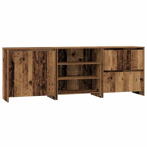 Kõide 3 tk Vana puit 70 × 41 × 75 cm Tehispuit