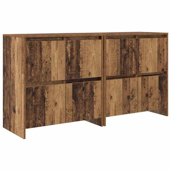 Kappide külgedel 2 tk Vana puit 70 × 41 × 75 cm Tehispuit
