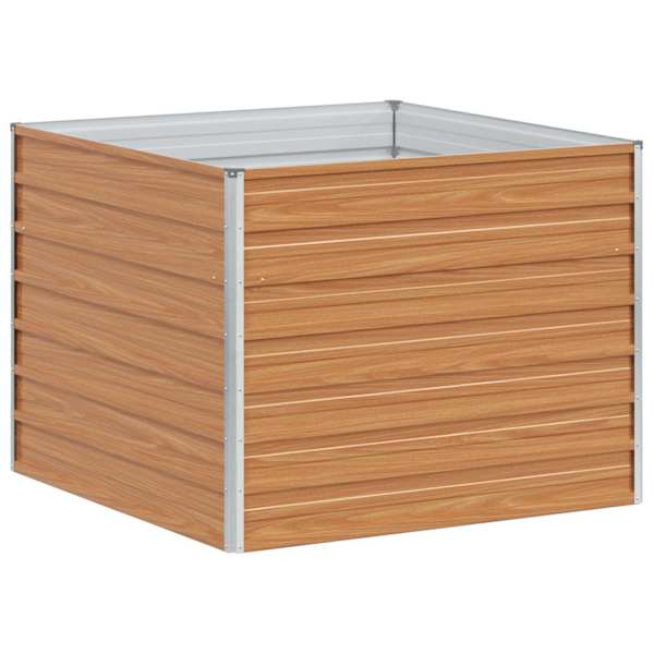 Peenrakast 100 × 100 × 77 cm, tsingitud teras – helepruun
