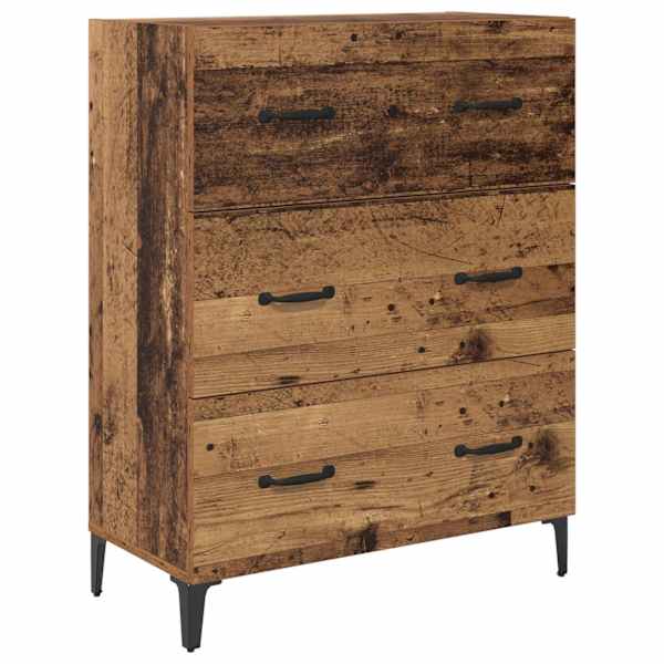 Kõide sahtliga Vana puit 69,5 × 34 × 90 cm