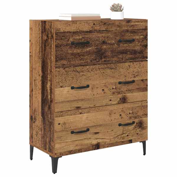 Kõide sahtliga Vana puit 69,5 × 34 × 90 cm
