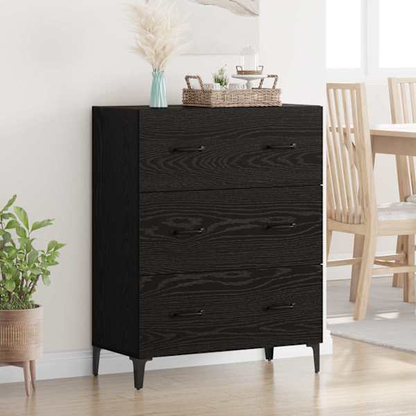 Kõide sahtliga Must tamm 69,5 × 34 × 90 cm