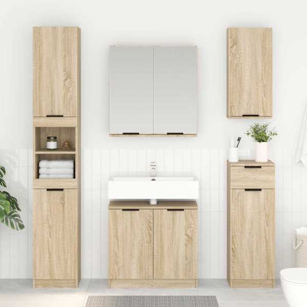 Vannitoa kapp Sonoma tamm 64,5 × 33,5 × 59 cm Tehispuit