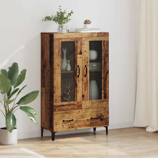 Kõrgushein sahtliga Vana puit 70 × 31 × 115 cm