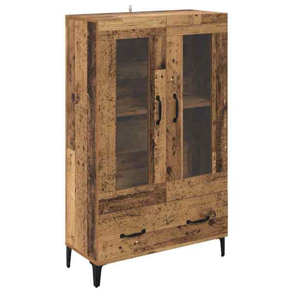 Kõrgushein sahtliga Vana puit 70 × 31 × 115 cm