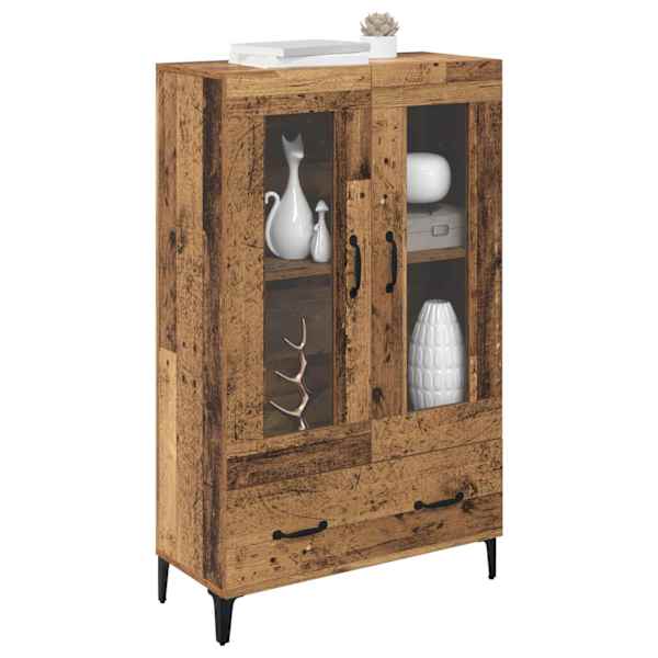 Kõrgushein sahtliga Vana puit 70 × 31 × 115 cm