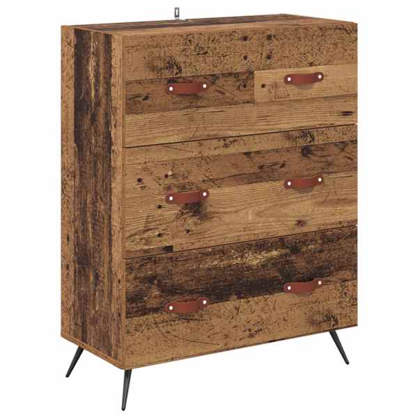 Õhupoli sahtliga Vana puit 69,5 × 34 × 90 cm Töödeldud puit