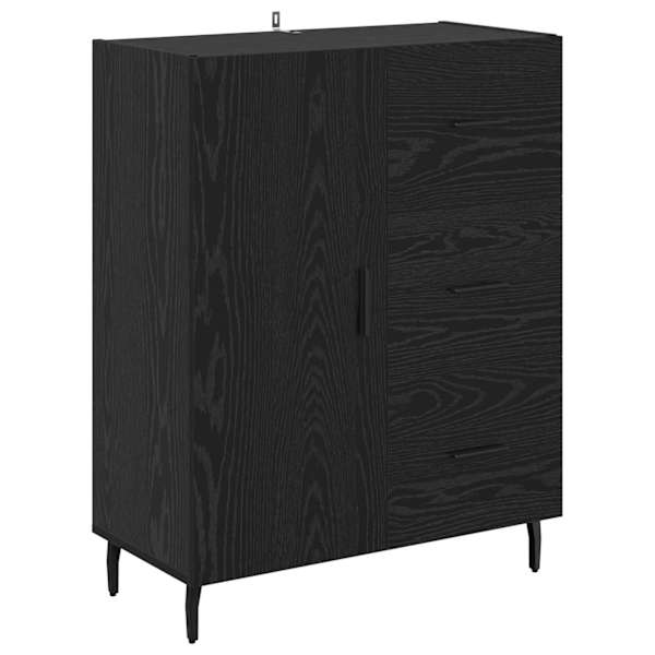 Kõide sahtliga Must tamm 69,5 × 34 × 90 cm