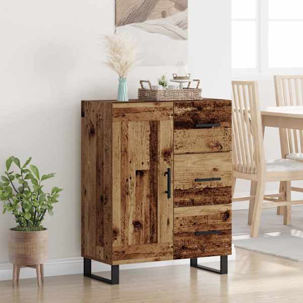 Kõide sahtliga Vana puit 69,5 × 34 × 90 cm