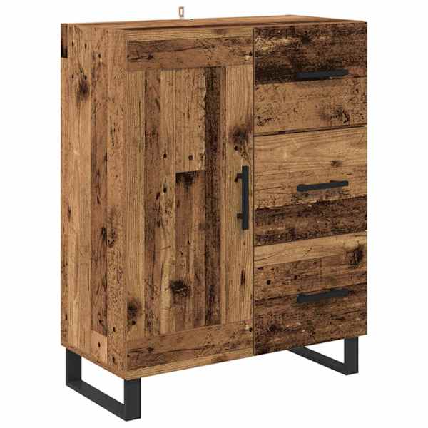 Kõide sahtliga Vana puit 69,5 × 34 × 90 cm