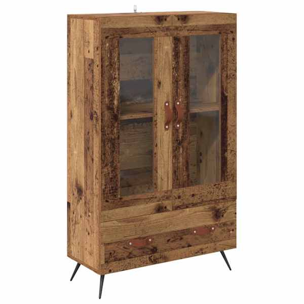 Kõrgushein Vana puit 69,5 × 31 × 115 cm Kunstlik puit ja klaas