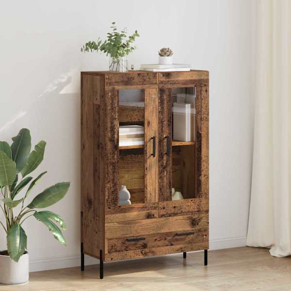 Kõrge hoiukapp CORONA Vana puit 69,5 × 31 × 115 cm Tehispuit