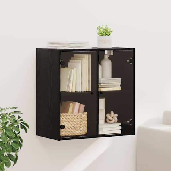 Seinekapp 68 × 37 × 68,5 cm Tehispuit Must tamm