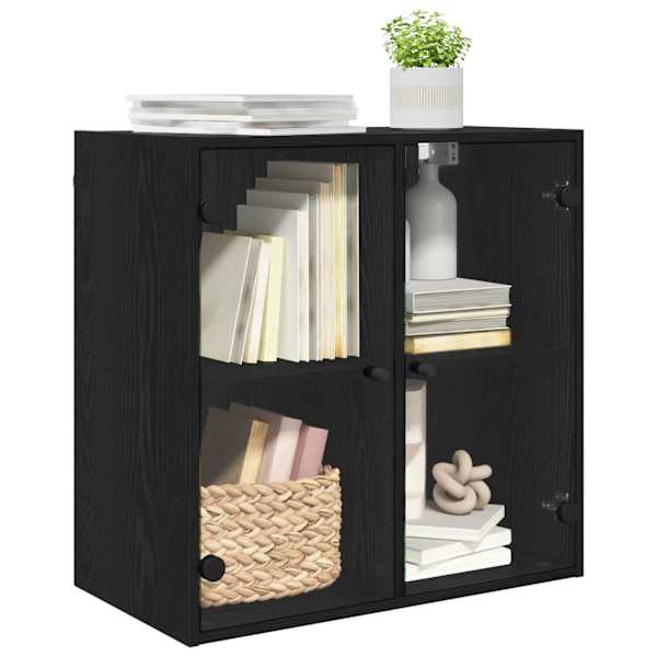 Seinekapp 68 × 37 × 68,5 cm Tehispuit Must tamm