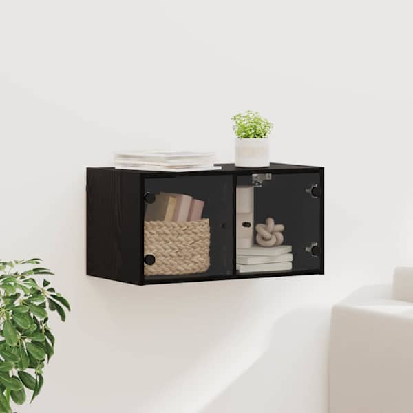 Seinekapp 68 × 37 × 35 cm Tehispuit Must tamm