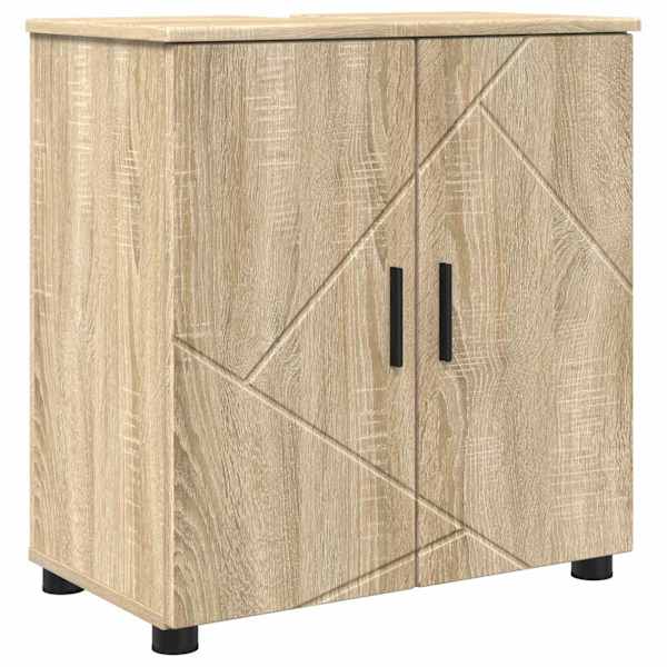 Vannitoa kapp Sonoma tamm 61 × 35 × 64 cm Tehispuit, Metall