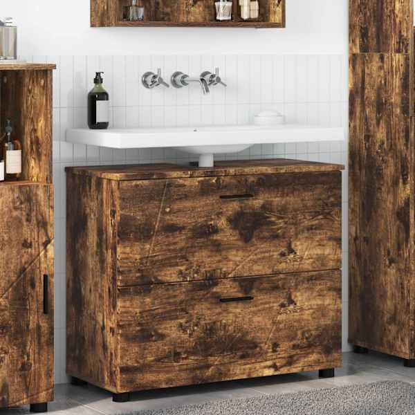 Vannitoa kapp Suitsetatud tamm 76,5 × 35 × 64 cm