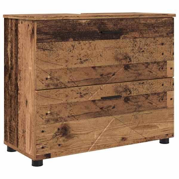 Vannitoa kapp Vana puit 76,5 × 35 × 64 cm Tehispuit, Metall