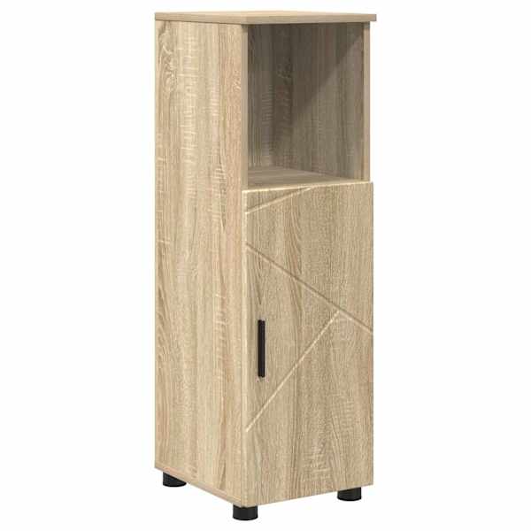 Vannitoa kapp Sonoma tamm 30 × 35 × 95 cm Tehispuit, Metall
