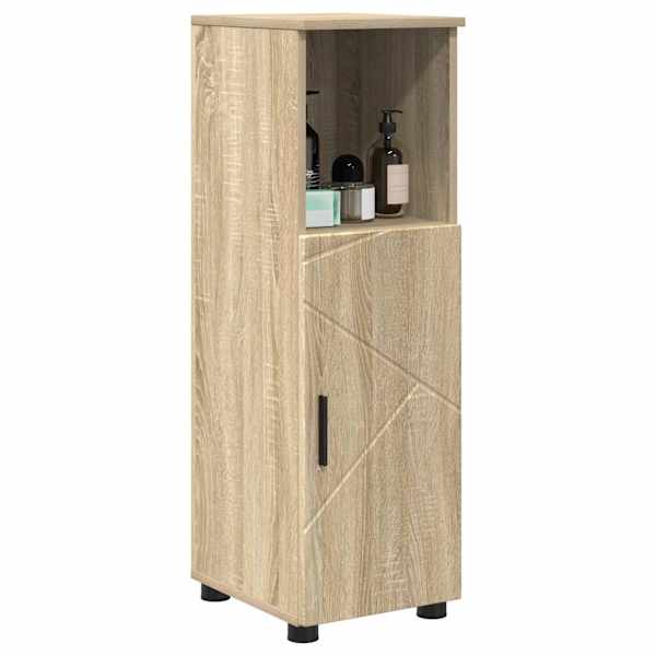 Vannitoa kapp Sonoma tamm 30 × 35 × 95 cm Tehispuit, Metall