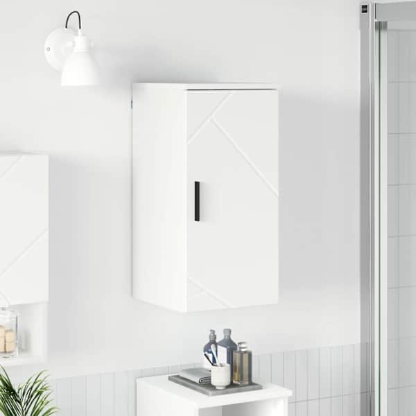 Vannitoa kapp Valge 30 × 31,5 × 61 cm Tehispuit, Metall
