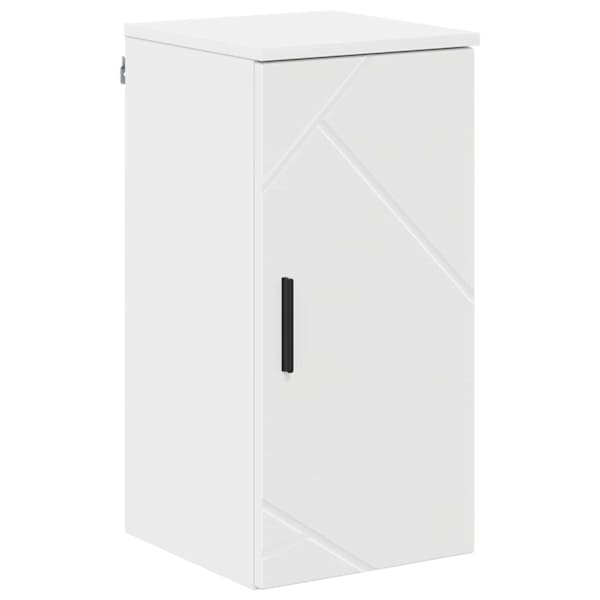 Vannitoa kapp Valge 30 × 31,5 × 61 cm Tehispuit, Metall