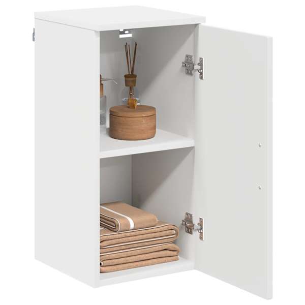 Vannitoa kapp Valge 30 × 31,5 × 61 cm Tehispuit, Metall