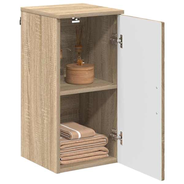 Vannitoa kapp Sonoma tamm 30 × 31,5 × 61 cm Tehispuit, Metall