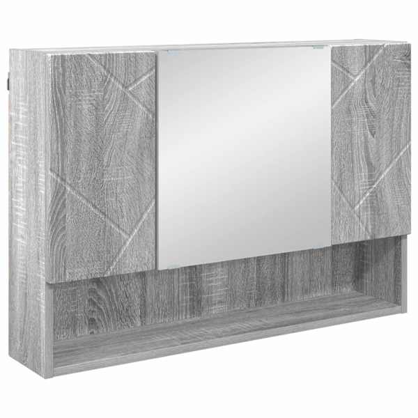 Peeglikapp ladustamisega Hall Sonoma 80 × 17 × 55 cm Tehispuit
