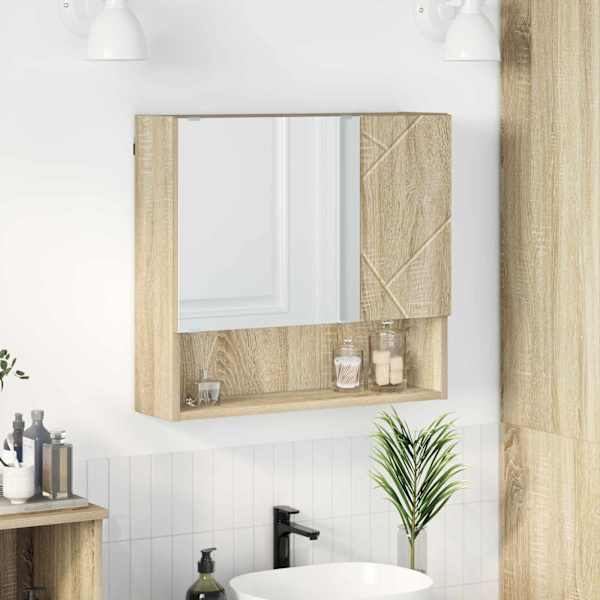 Peeglikapp Sonoma tamm 59 × 17 × 55 cm Tehispuit