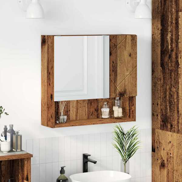 Peeglikapp Vana puit 59 × 17 × 55 cm Tehispuit