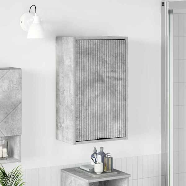 Vannitoa kapp Betoonhall 39 × 23,5 × 65 cm Tehispuit, Metall