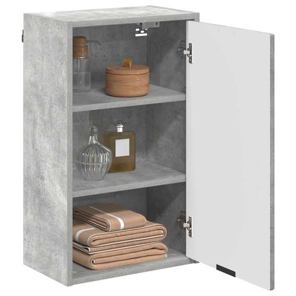 Vannitoa kapp Betoonhall 39 × 23,5 × 65 cm Tehispuit, Metall