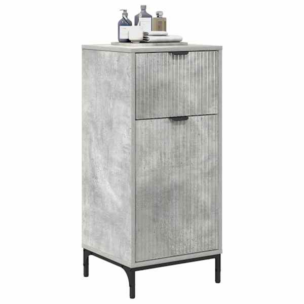 Vannitoa kapp Betoonhall 39,5 × 36 × 88 cm Tehispuit, Metall