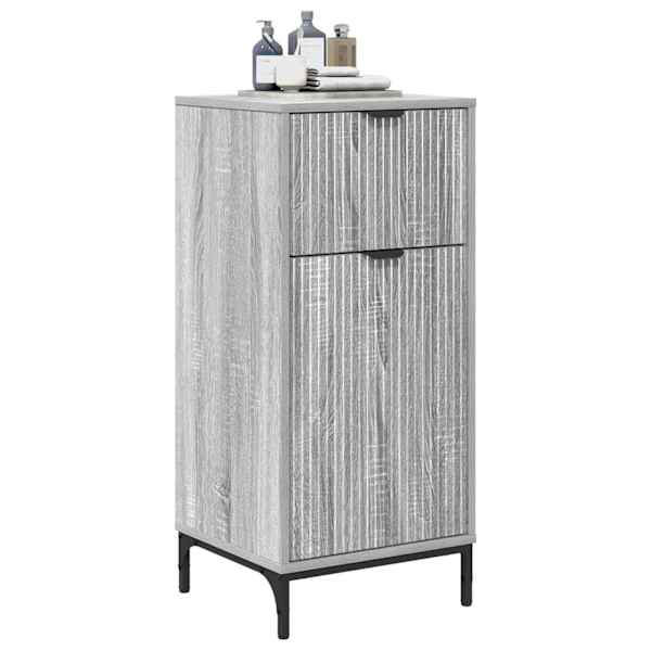 Vannitoa kapp Hall Sonoma 39,5 × 36 × 88 cm Tehispuit, Metall
