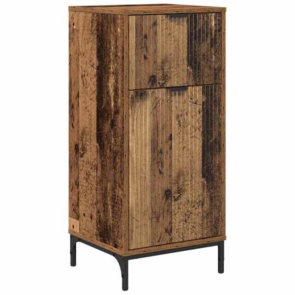Vannitoa kapp Vana puit 39,5 × 36 × 88 cm Tehispuit, Metall