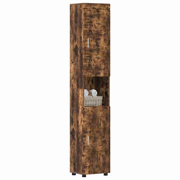 Vannitoa kapikomplekt TULUM Suitsetatud tamm 37 × 31,5 × 203 cm