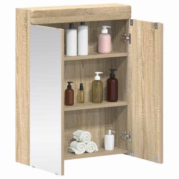 Vannitoa peeglikapp TULUM Sonoma tamm 60 × 16,5 × 78 cm