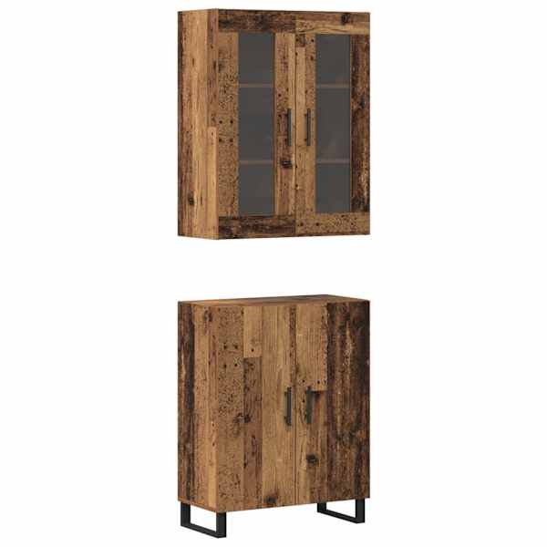 Kõrgushein 2 tk Vana puit 69,5 × 34 × 180 cm Tehispuit