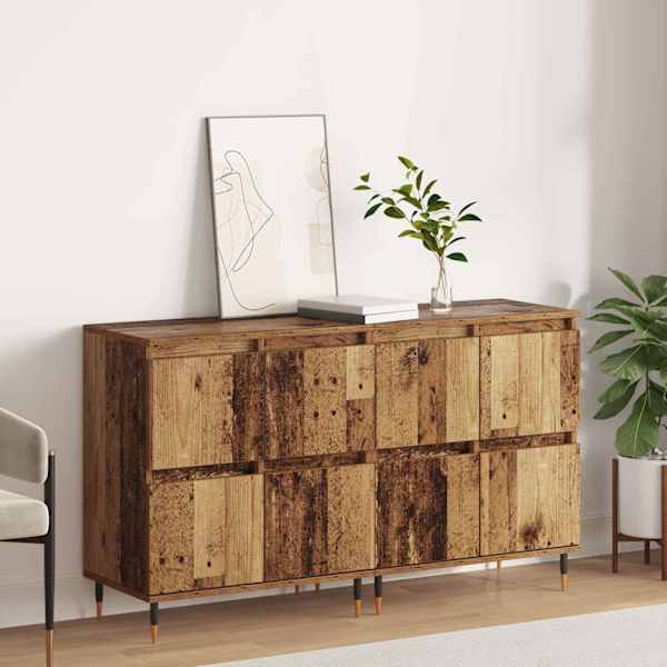 Hoiukapp 2 tk Vana puit 60 × 35 × 70 cm