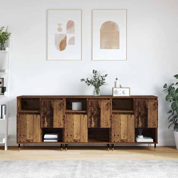 Kappide külgedel 3 tk Vana puit 60 × 35 × 70 cm