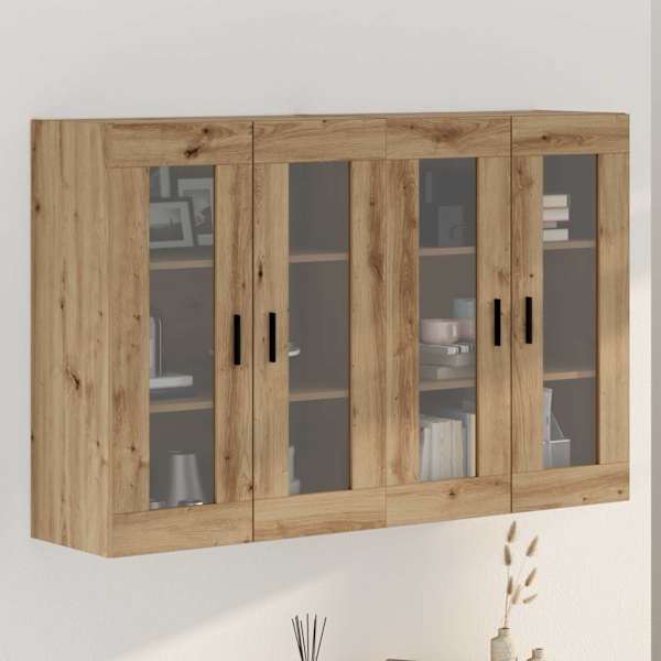 Seinale kinnitatud kapid 2 tk käsitöötamm 69,5 × 34 × 90 cm