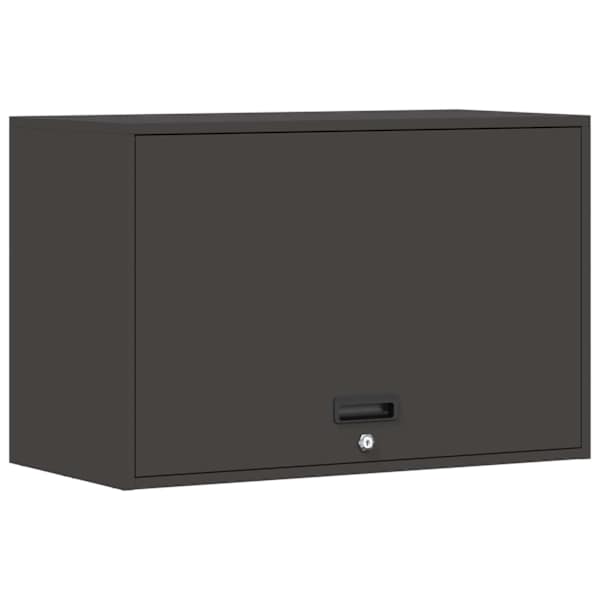 Garage'i seina kapp Must 80 × 40 × 53 cm Pulberkattega teras