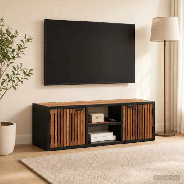Käsitööna valmistatud telerikapp 105 × 30 × 35 cm