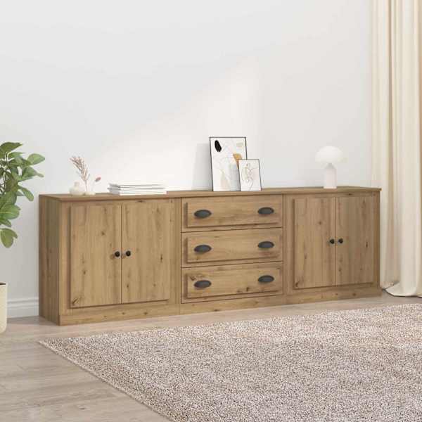 Kappide külgedel 3 tk Artisan tamm 210 × 35,5 × 67,5 cm
