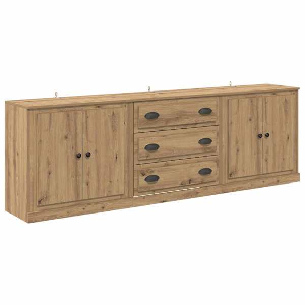 Kappide külgedel 3 tk Artisan tamm 210 × 35,5 × 67,5 cm