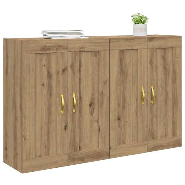 Seinale kinnitatav kapp 2 tk Käsitööpuu 69,5 × 34 × 90 cm